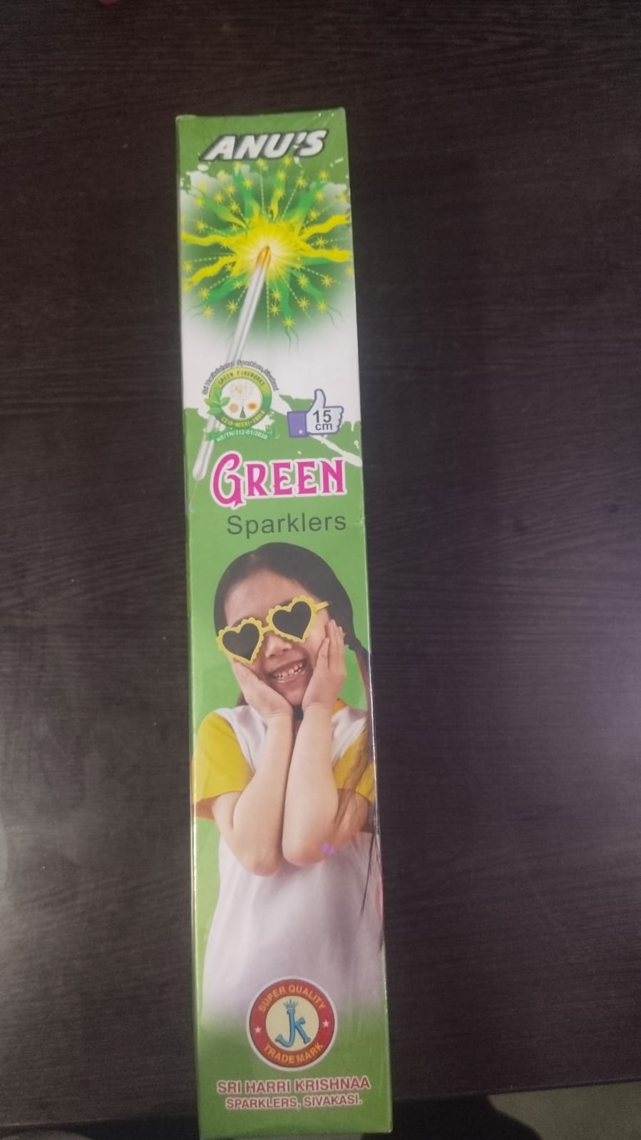 15 cm Green Sparklers